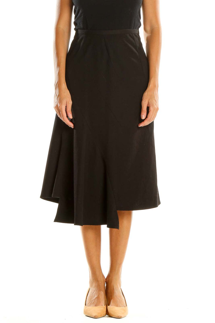 Black Classic A-Line Skirt