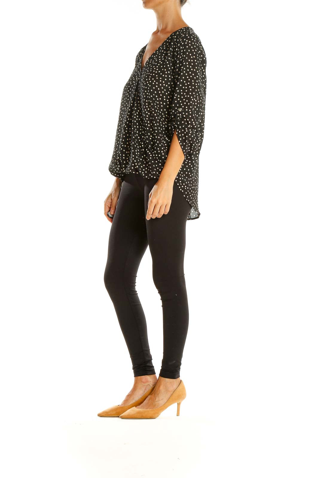 Black Polka Dot Chic Blouse