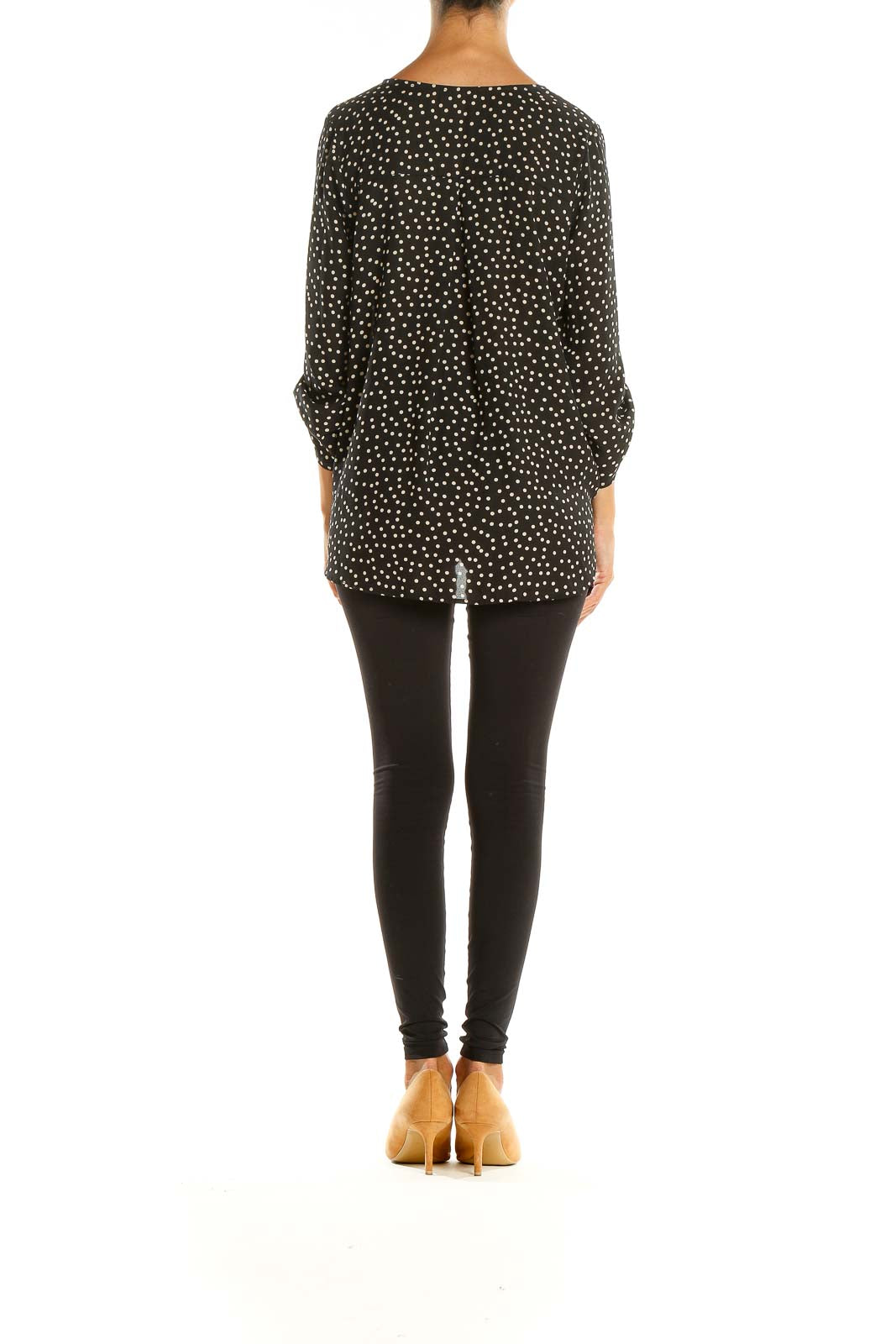 Black Polka Dot Chic Blouse