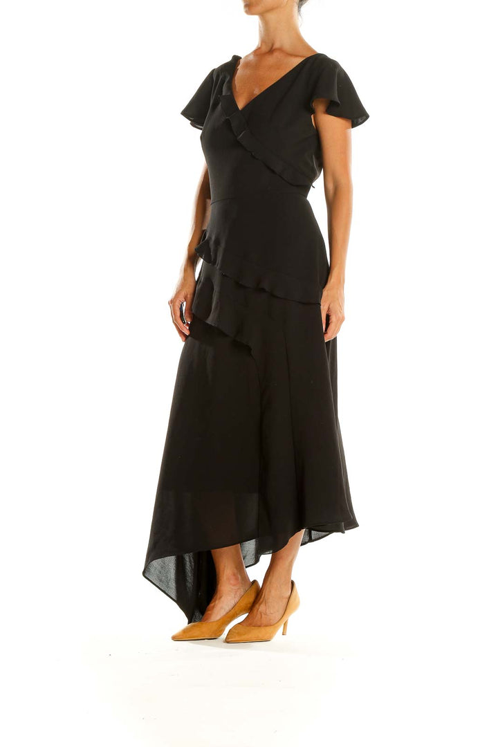 Black Semiformal Fit & Flare Dress