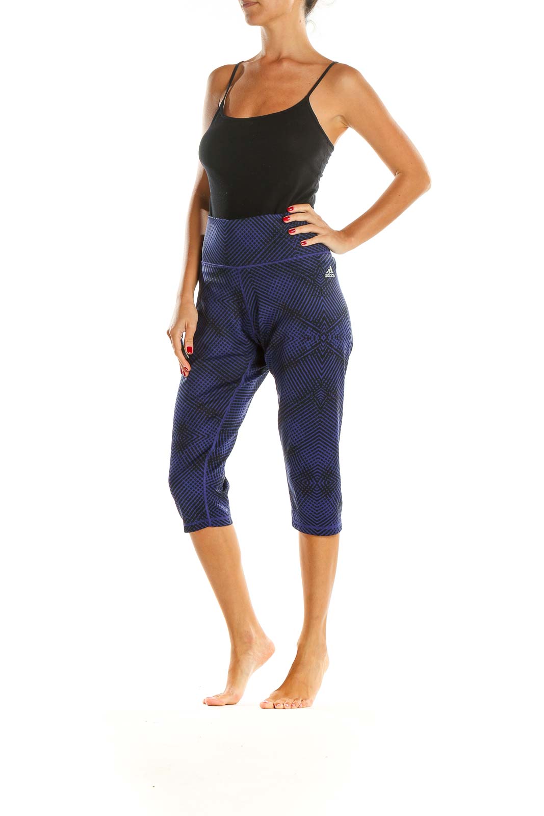 Blue Activewear Cropped Leggings