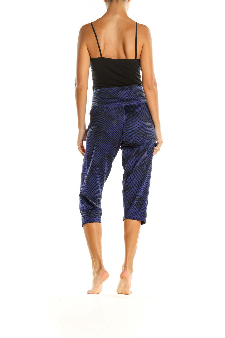 Blue Activewear Cropped Leggings