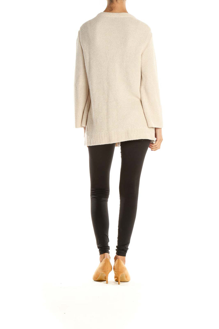 Beige All Day Wear Sweater