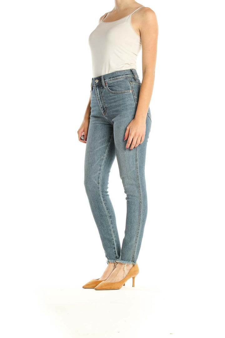 Blue High Waisted Skinny Jeans