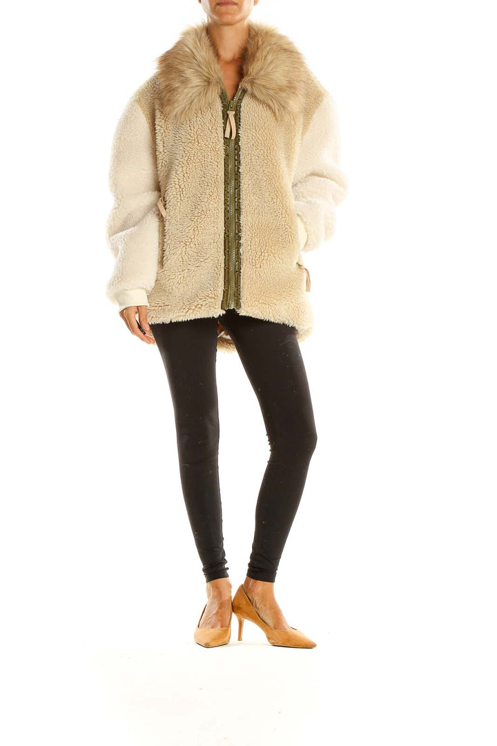 Beige Fur Jacket