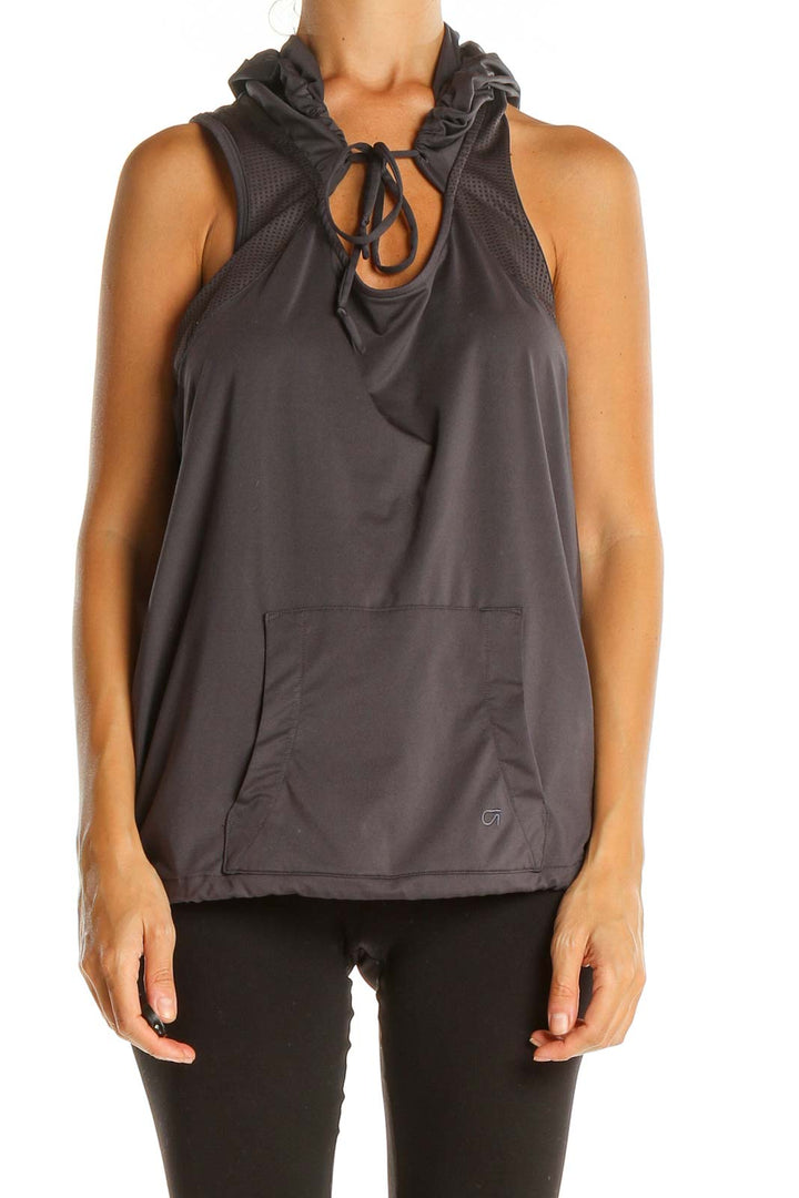 Gray Activewear Top