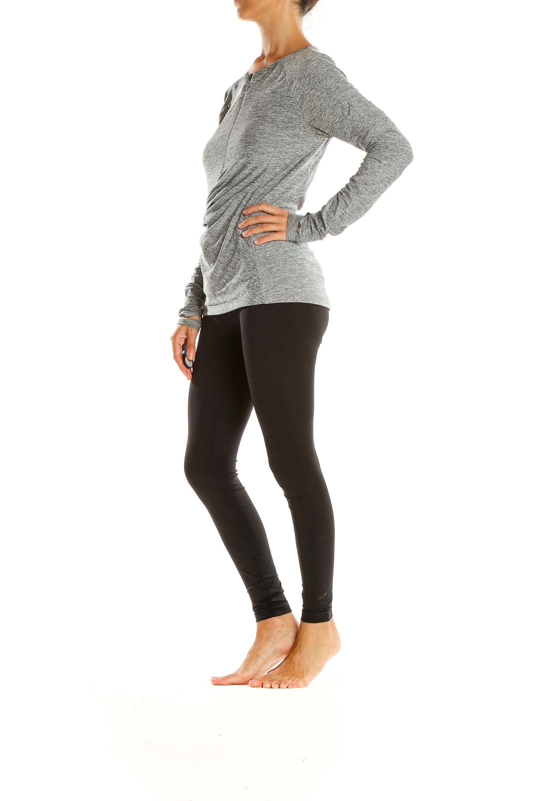 Gray Activewear Light Sweatshirt