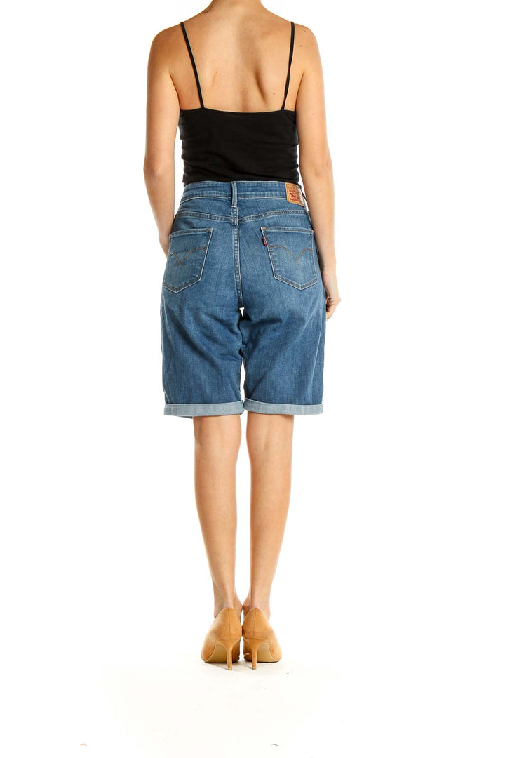 Blue All Day Wear Bermuda Shorts