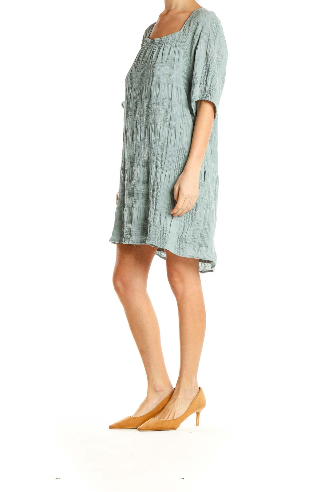 Blue Bohemian Shift Dress