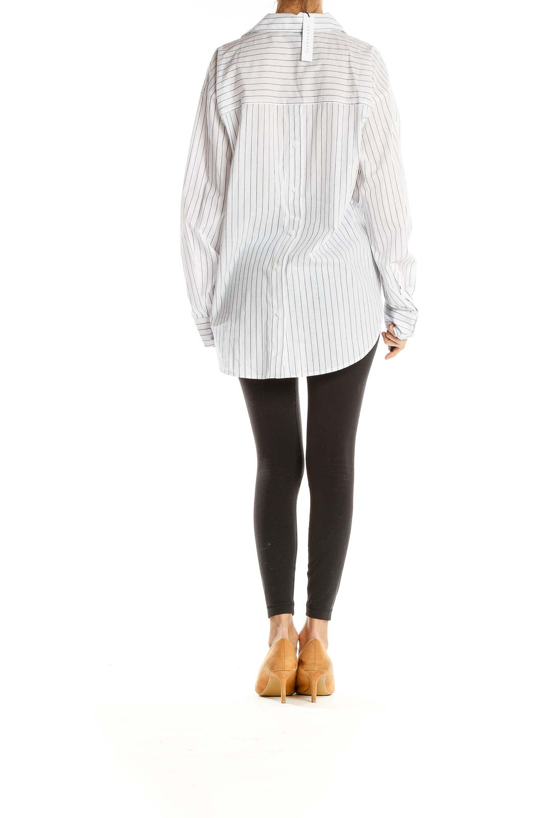 White Pinstripe Classic Shirt