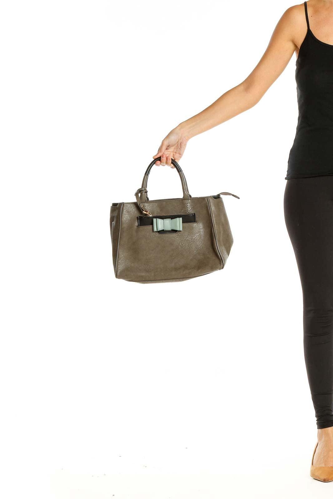 Brown Gray Shoulder Bag