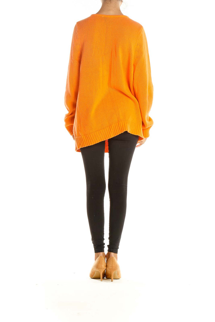 Orange All Day Wear Sweater