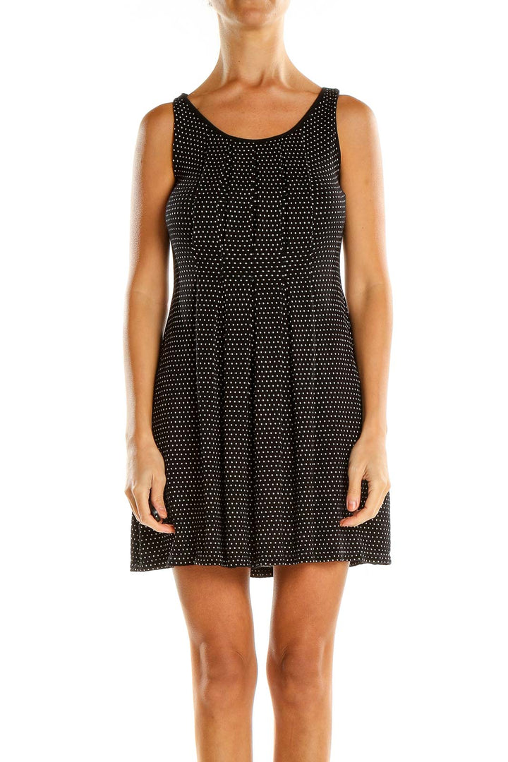 Black Polka Dot Day Fit & Flare Dress