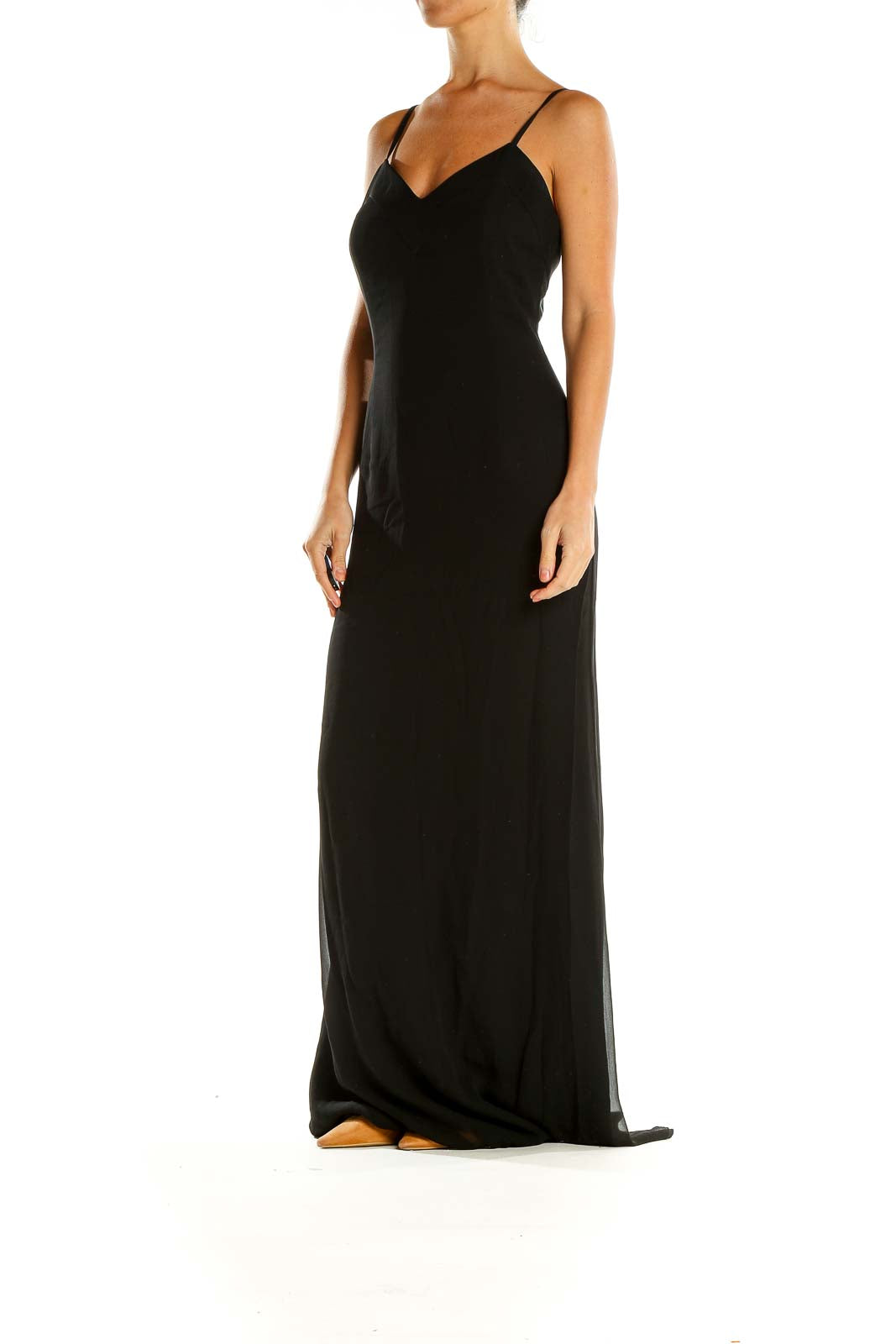 Black Cocktail Column Dress