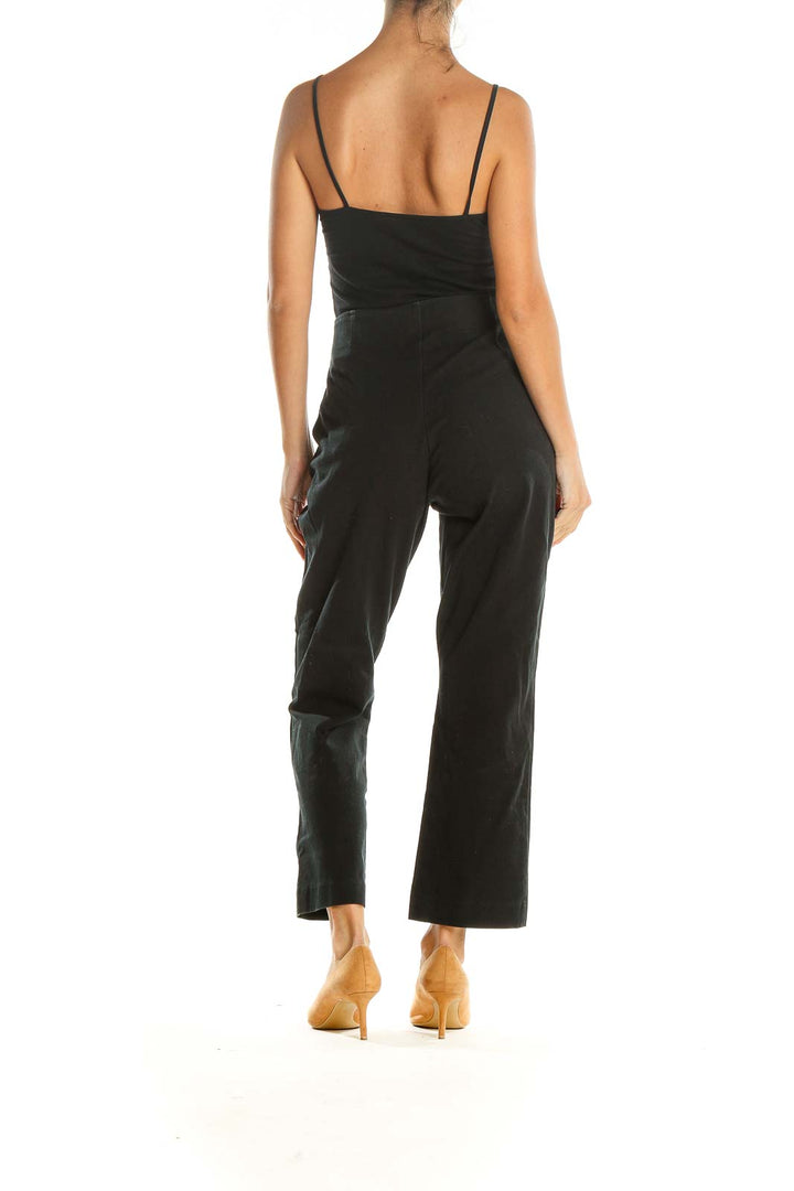 Black Cropped All Day Wear Trousers