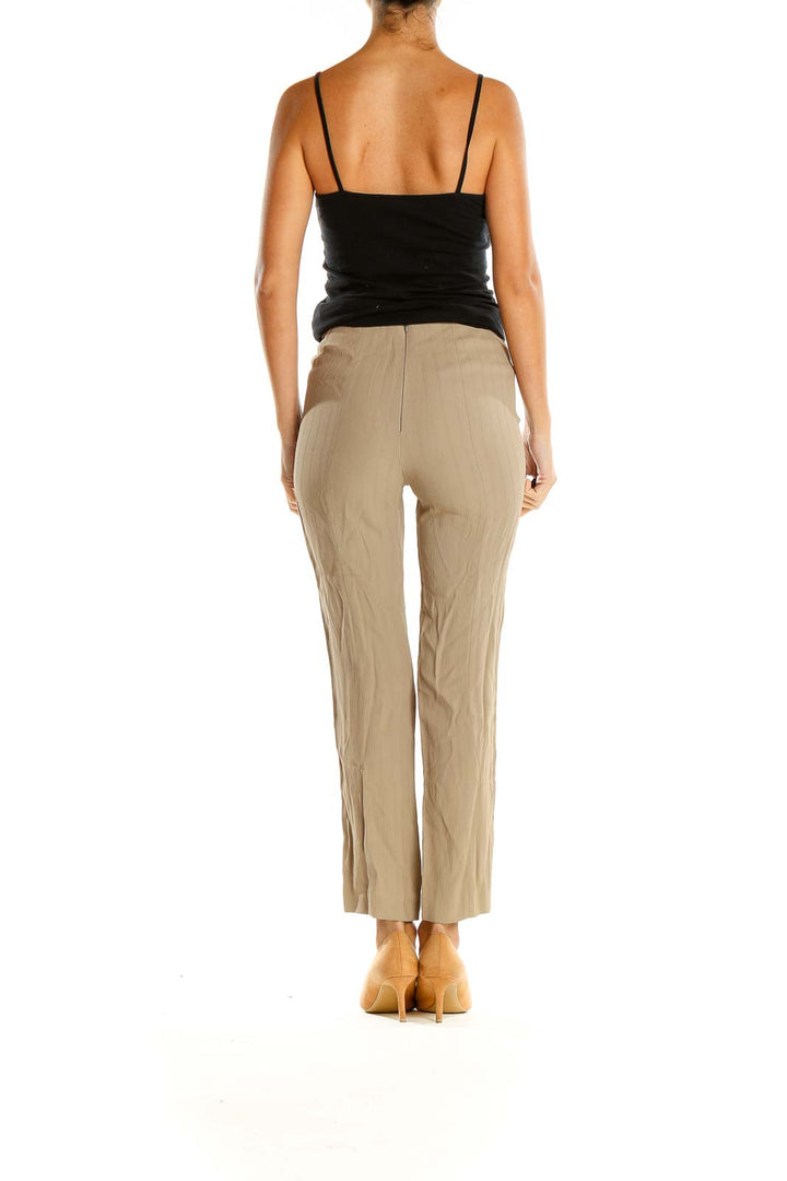 Beige Casual Trousers