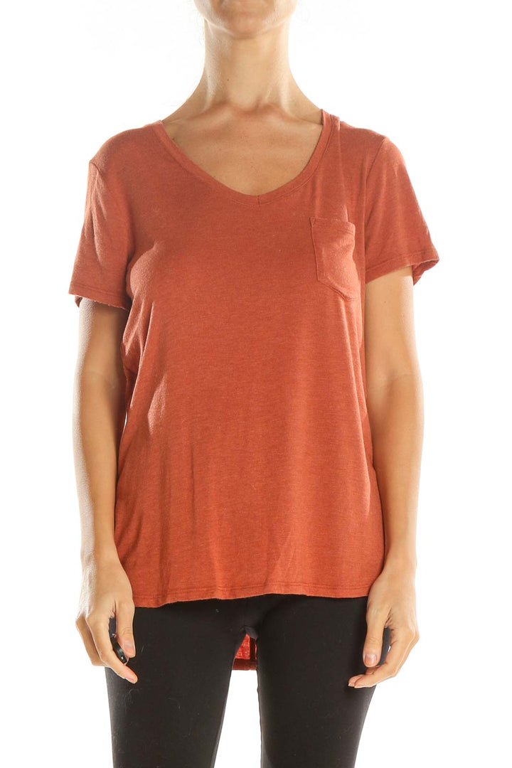 Red Casual T-Shirt