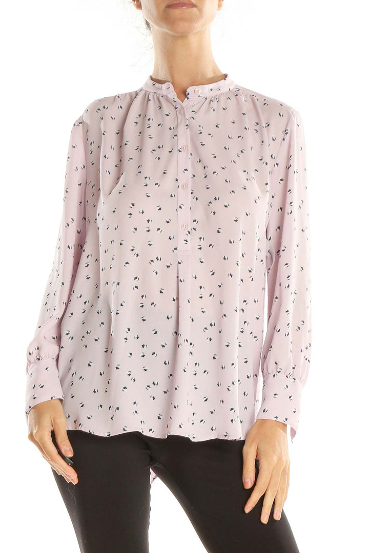 Pink Printed Chic Blouse