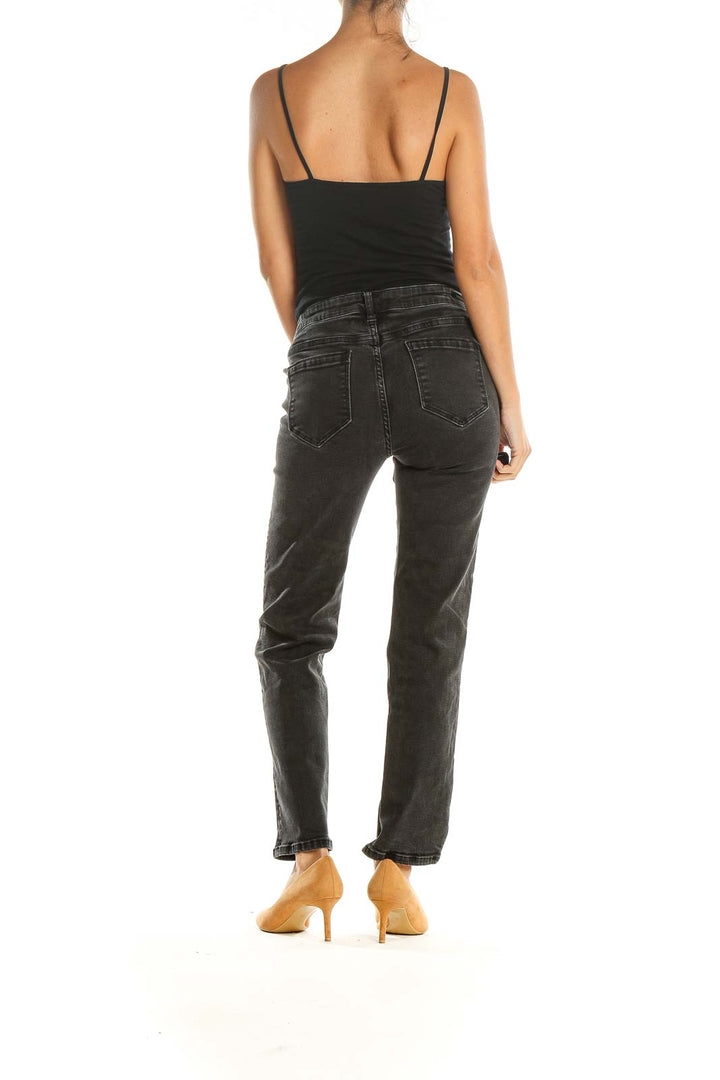 Black Straight Leg Jeans