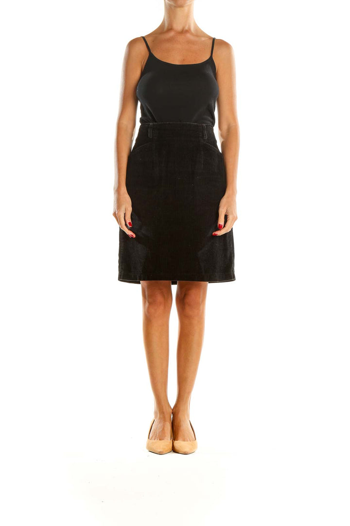 Black Brunch Pencil Skirt