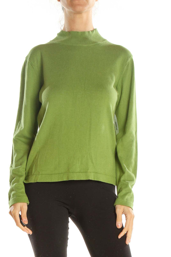 Green All Day Wear Sweater