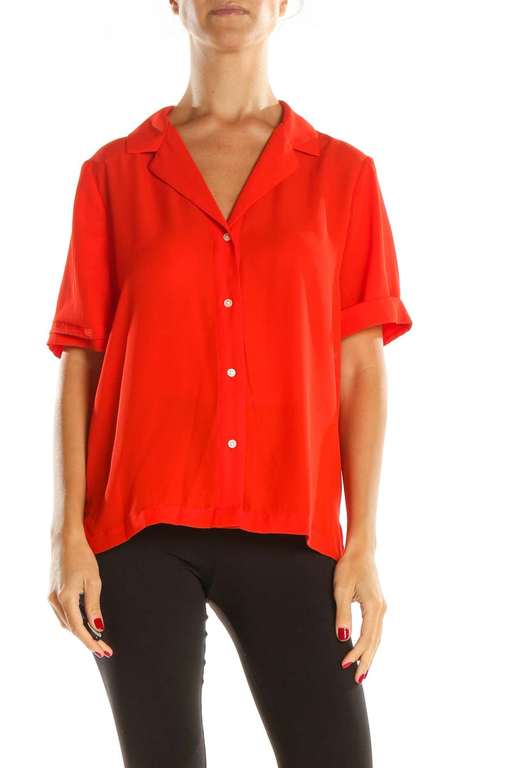 Red All Day Wear Top