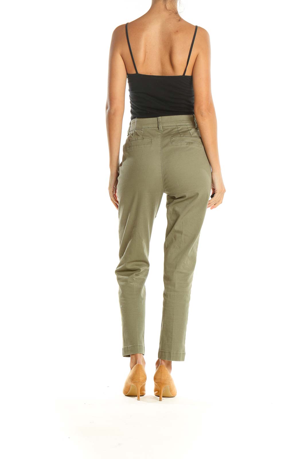 Green Casual Pants