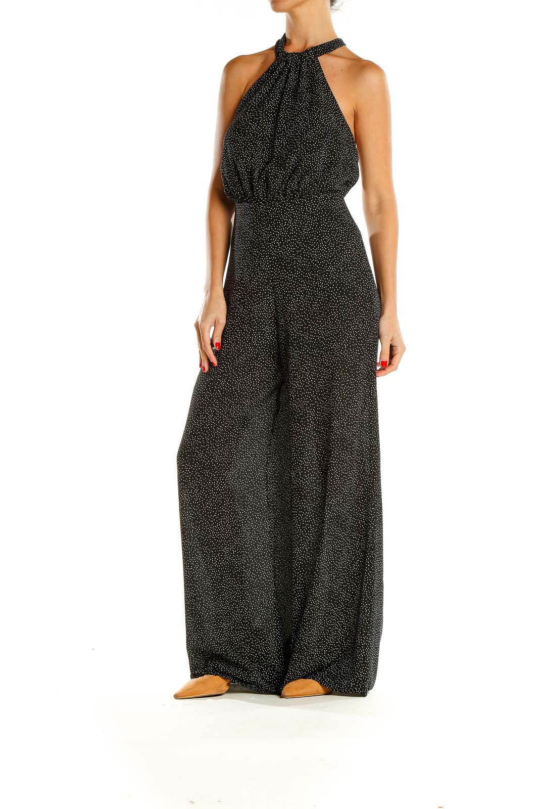 Black Polka Dot Jumpsuit