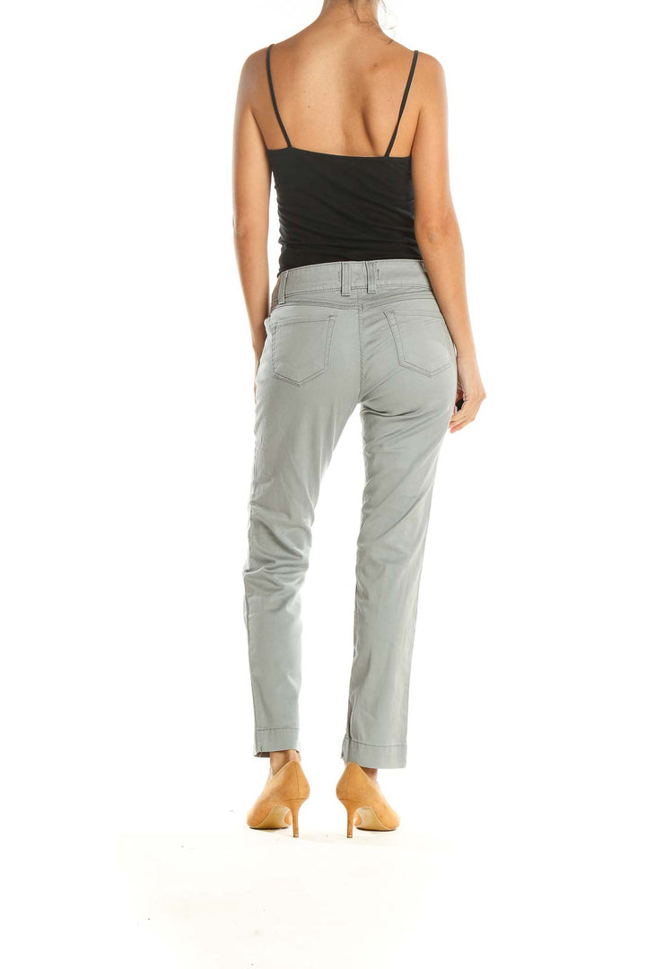 Gray Casual Trousers