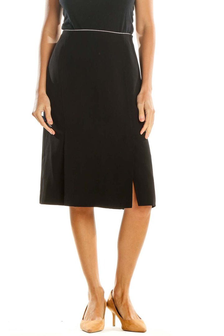 Black Classic Pencil Skirt