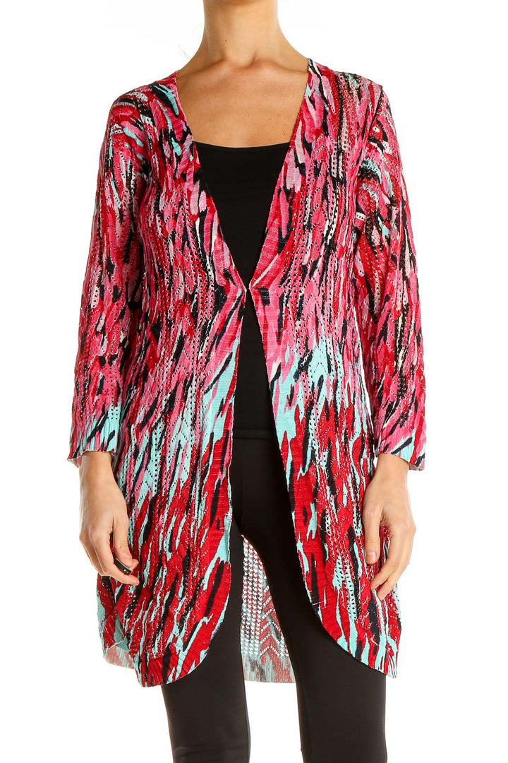 Multicolor Printed Cardigan