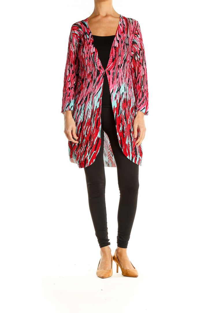 Multicolor Printed Cardigan