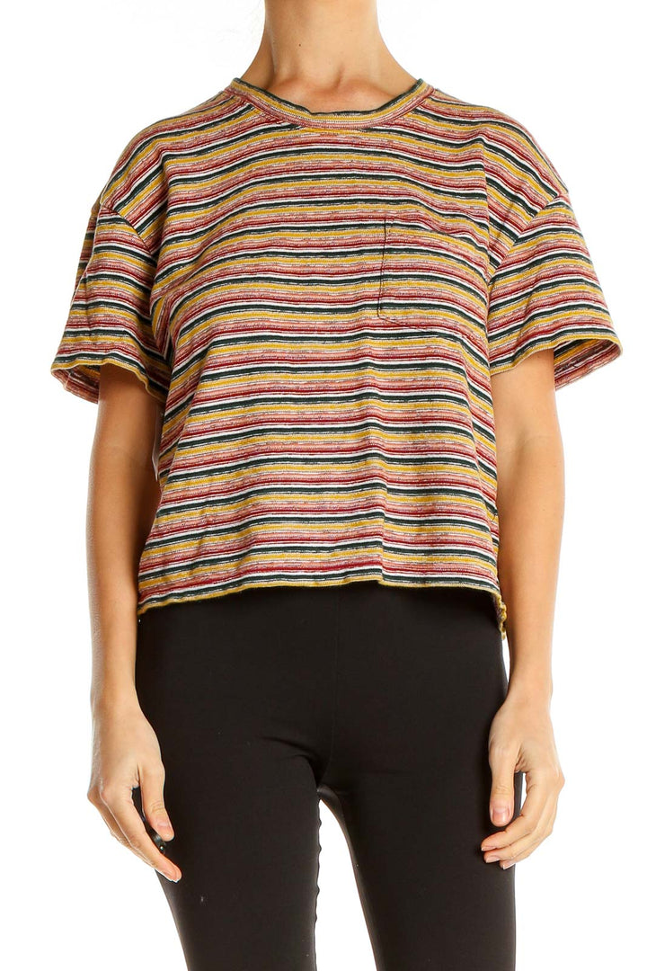 Multicolor Striped Casual Top