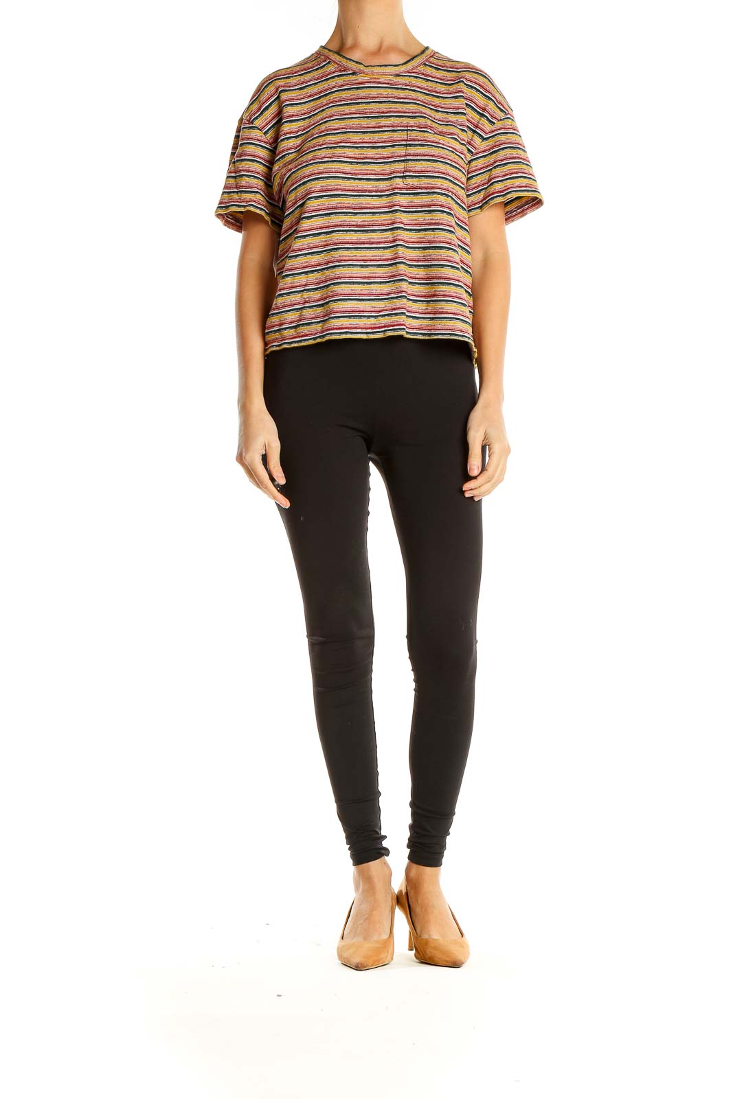 Multicolor Striped Casual Top