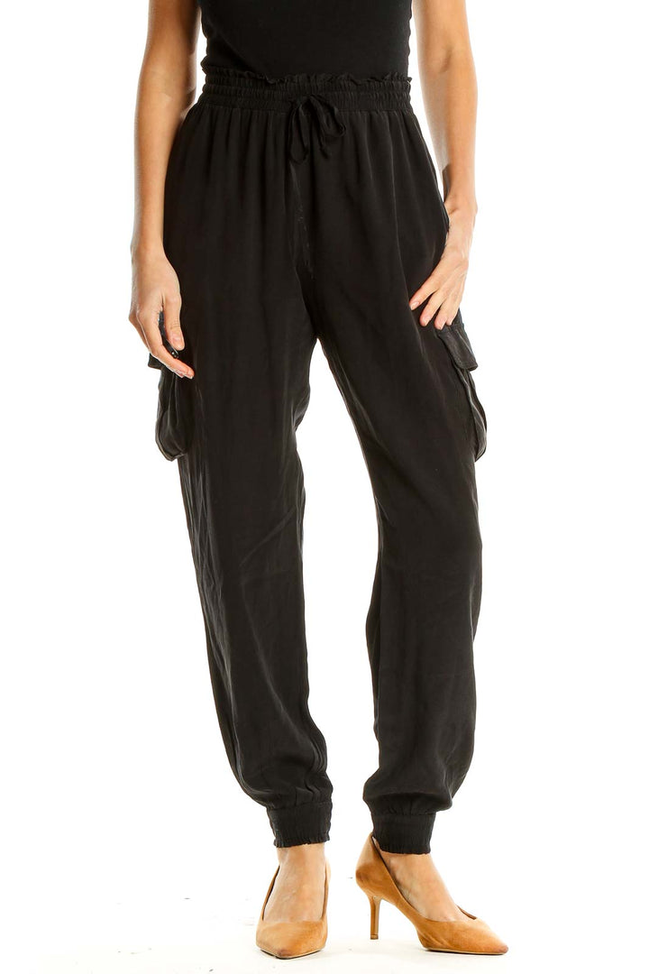 Black Classic Drawstring Pants