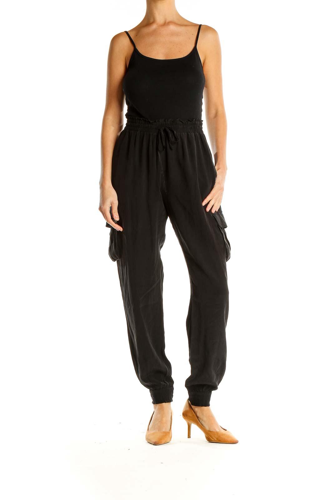 Black Classic Drawstring Pants