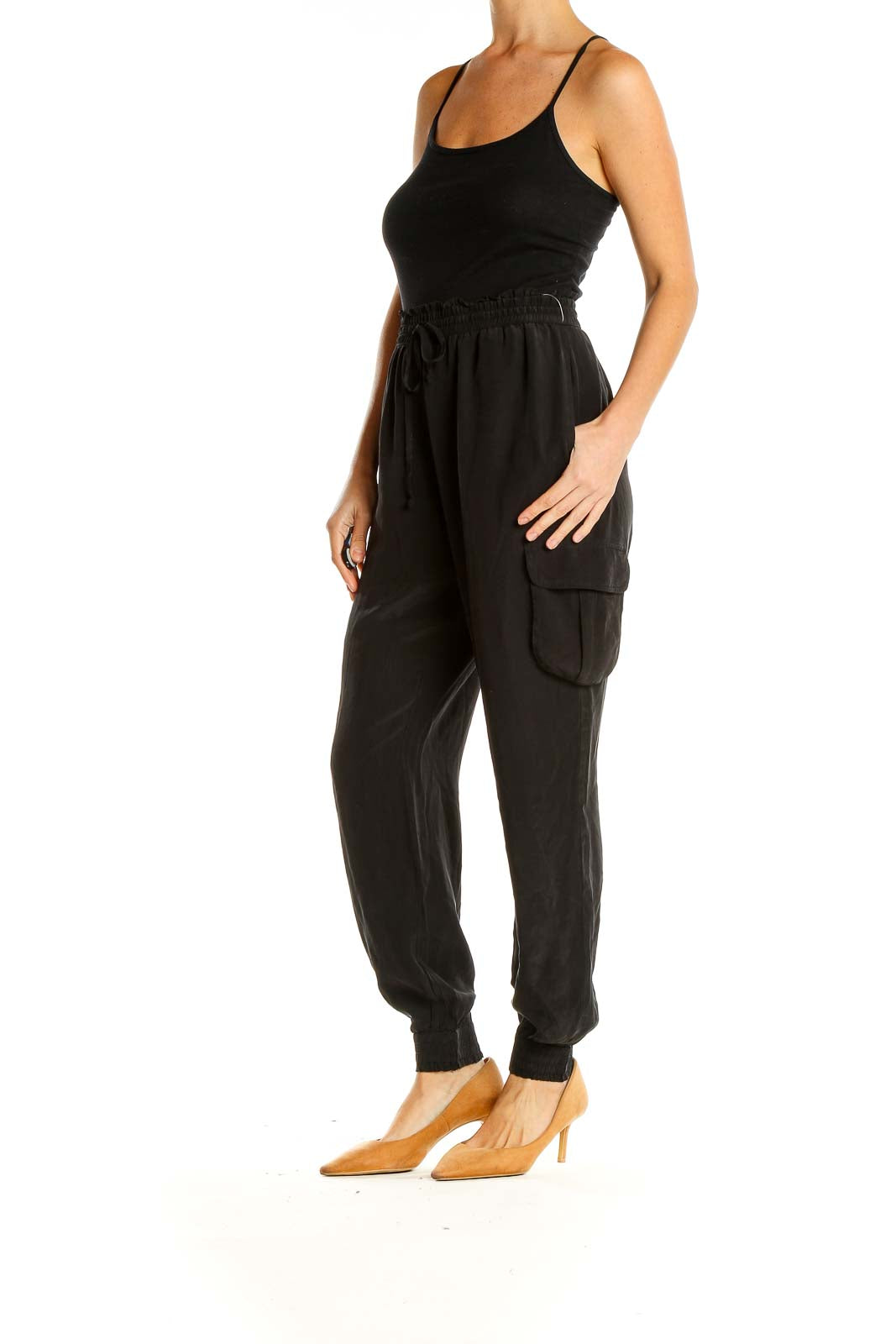 Black Classic Drawstring Pants