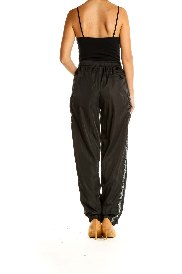 Black Zipper All Day Wear Sweatpants