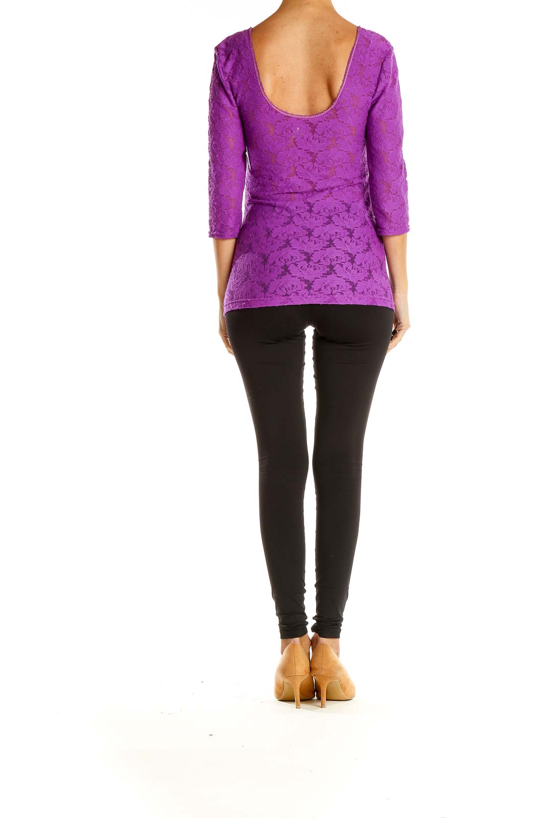 Purple Lace Party Top