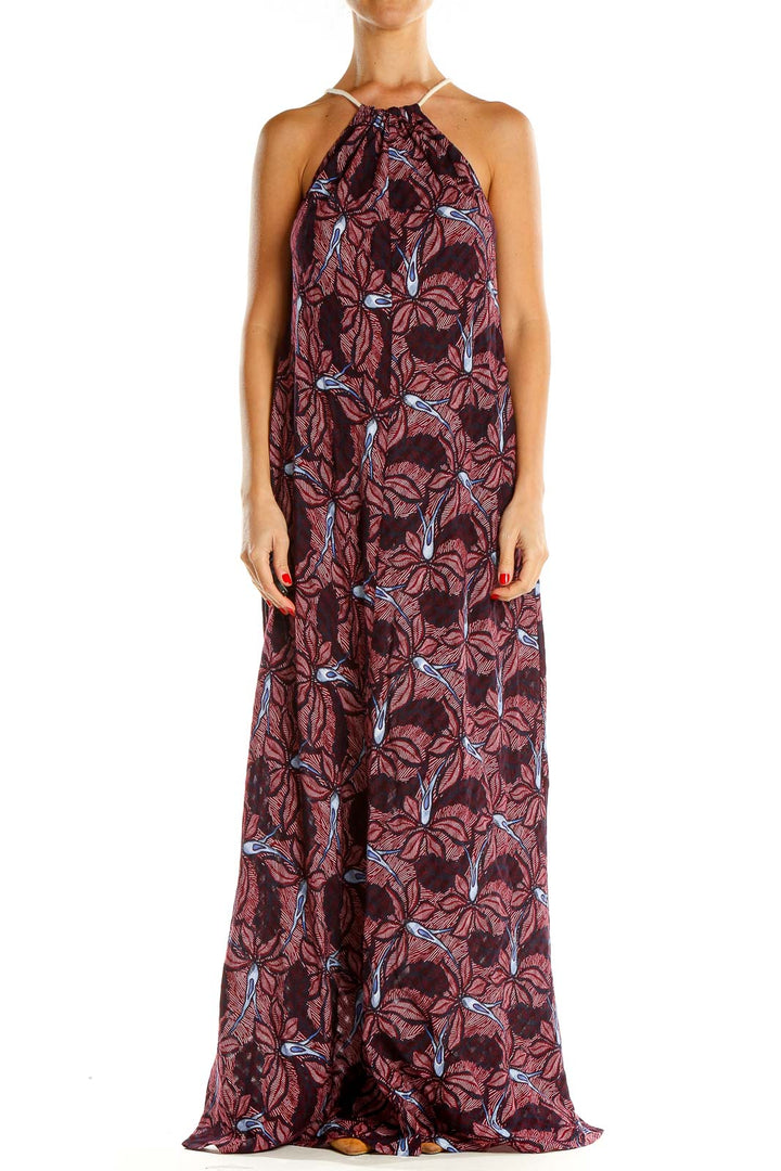 Multicolor Printed Bohemian Column Dress