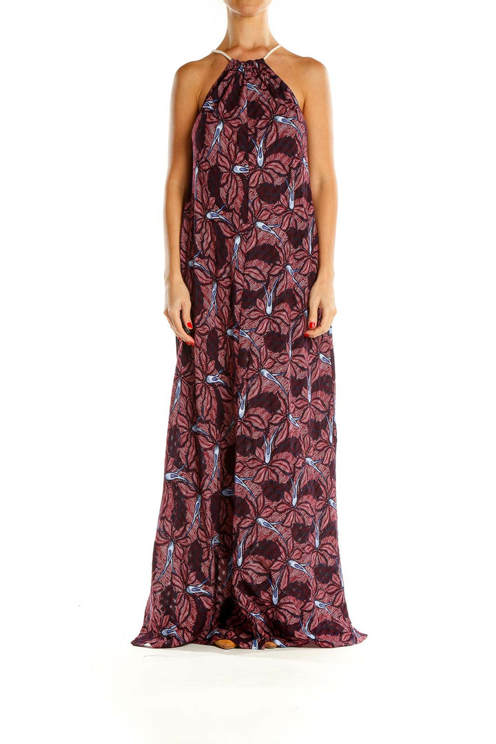 Multicolor Printed Bohemian Column Dress