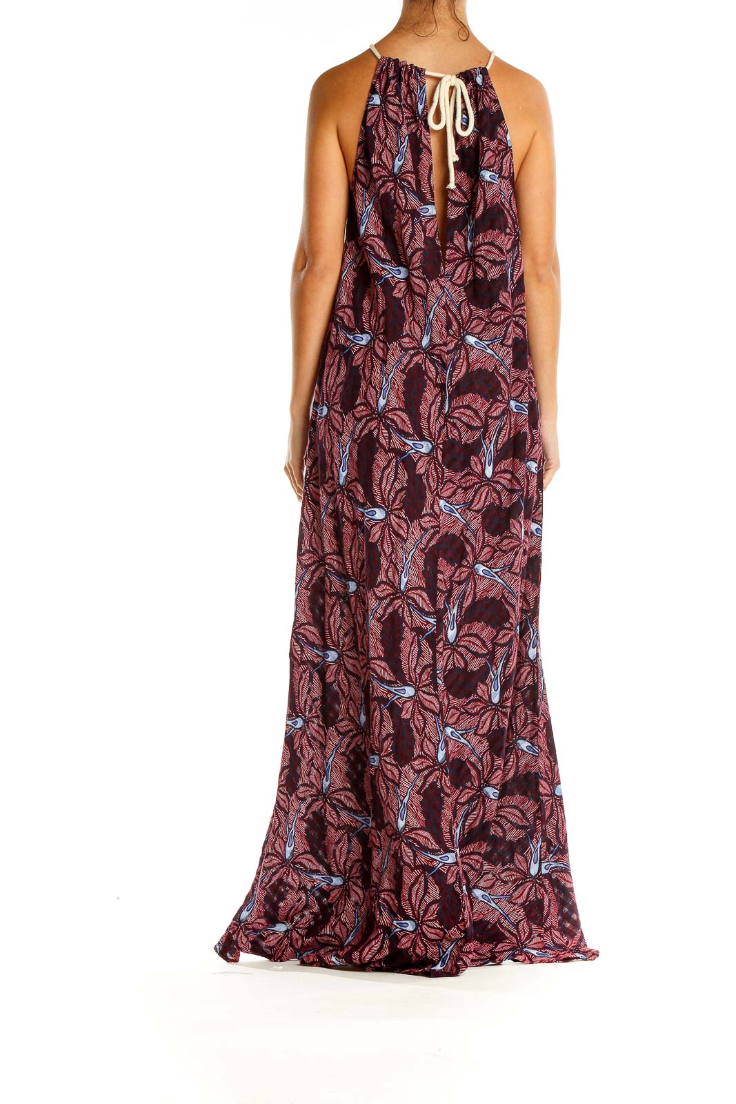 Multicolor Printed Bohemian Column Dress