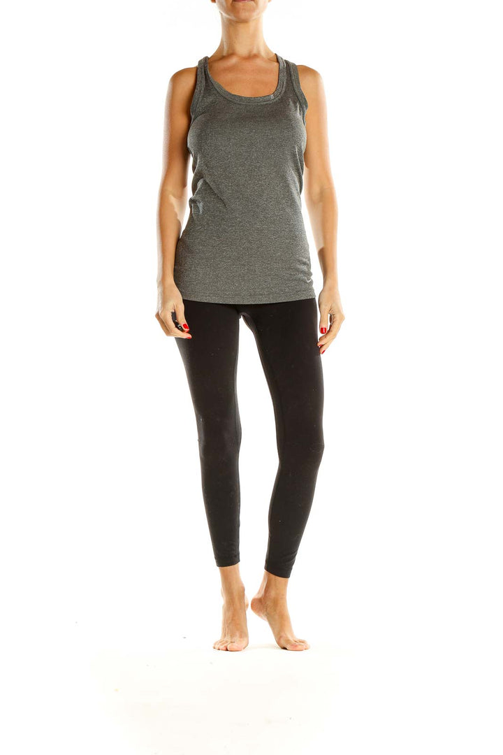 Gray Activewear Top