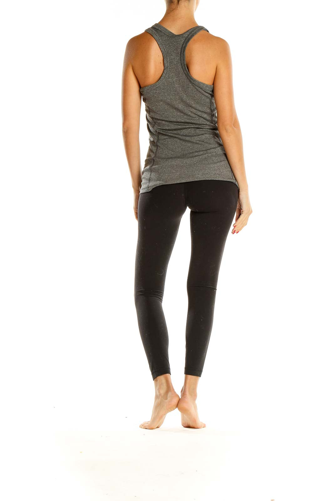 Gray Activewear Top