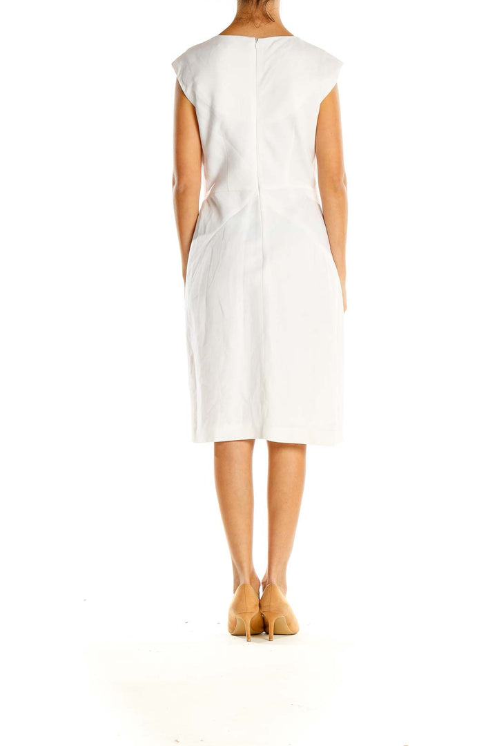 White Classic Sheath Dress