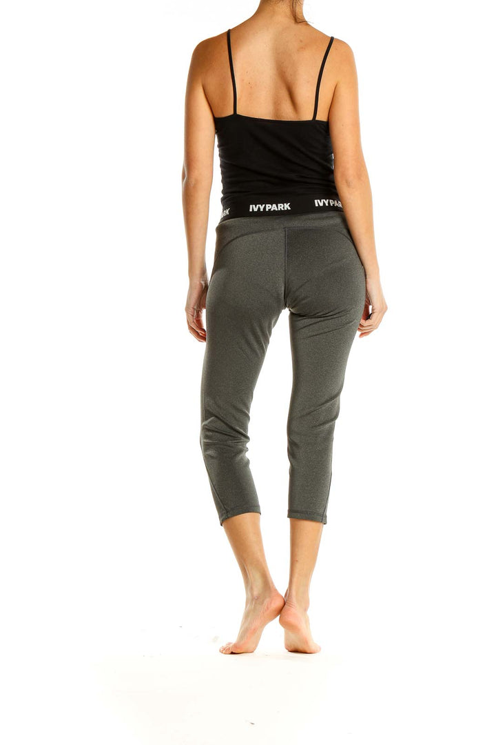 Gray Cropped Activewear Leggings