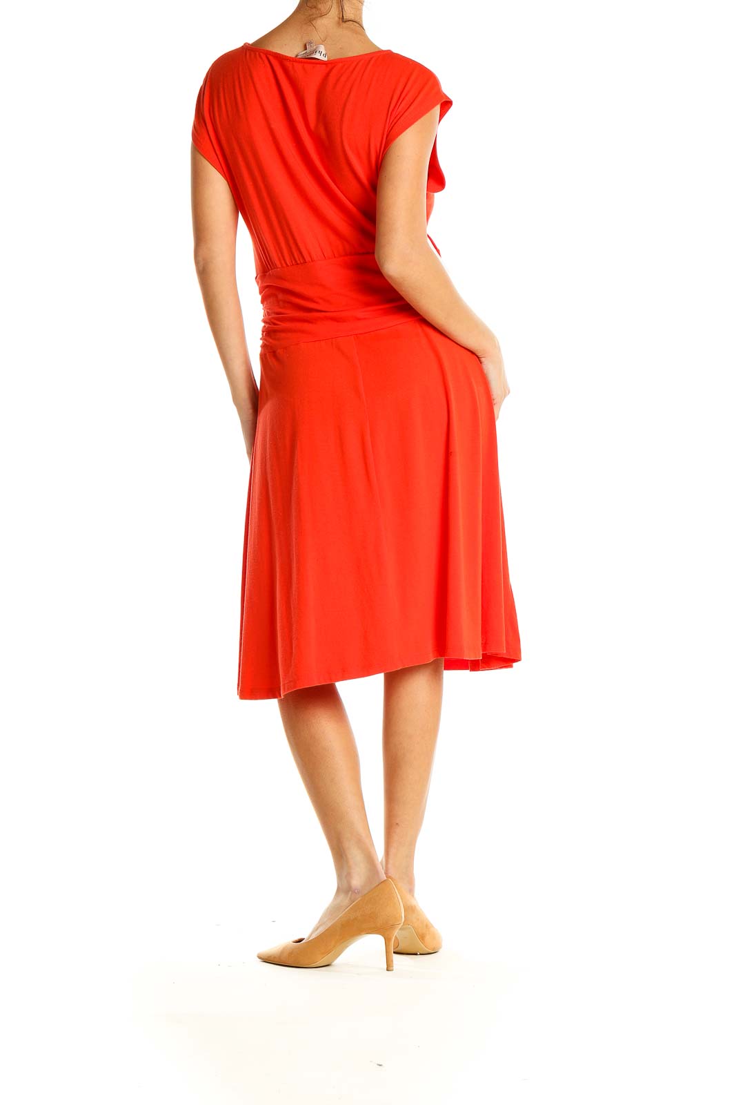 Red Classic Sheath Dress