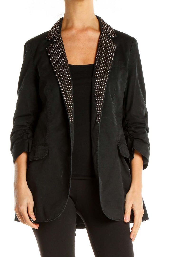 Black Nailhead Detail Blazer