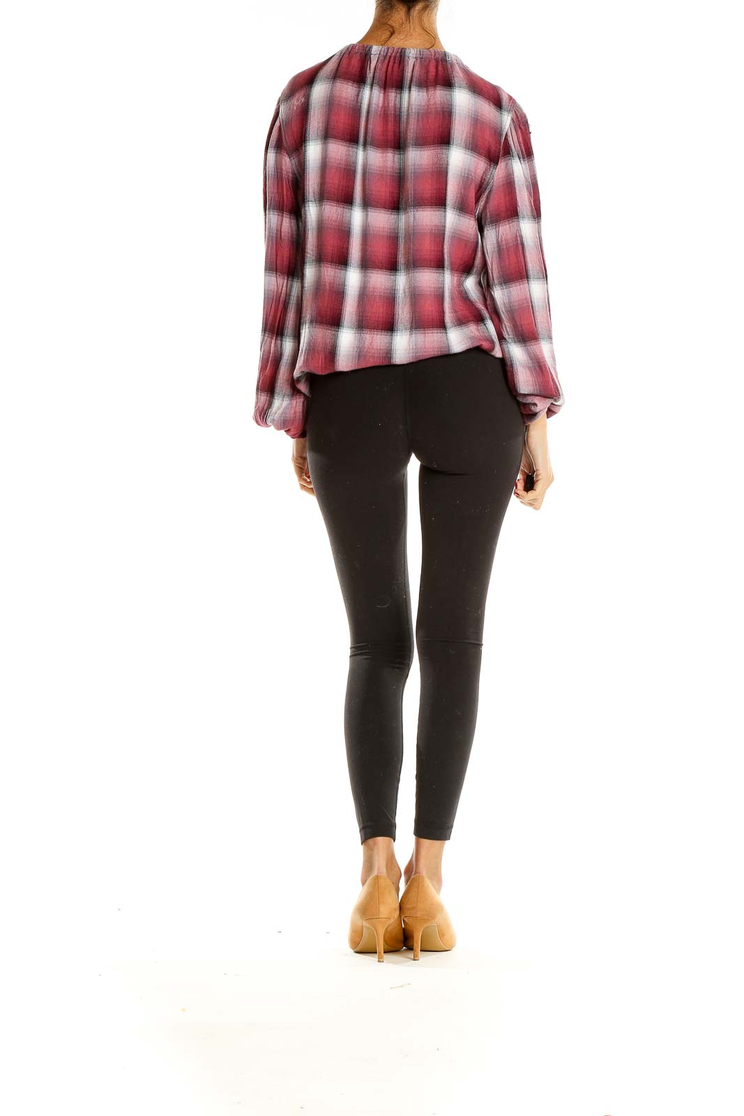 Red Plaid All Day Wear Top