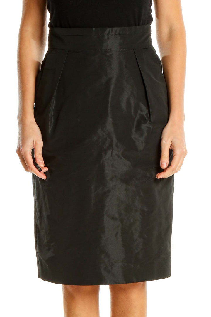 Black Classic Pencil Skirt